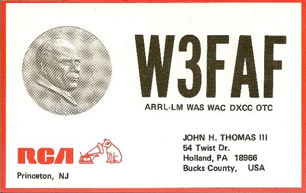 W3FAF - John H. Thomas