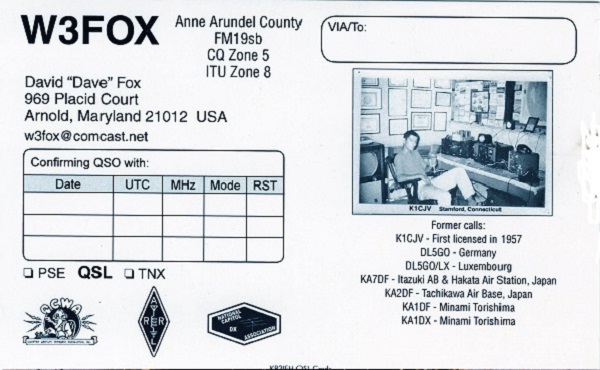 W3FOX - David M. 'Dave' Fox
