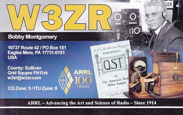 W3ZR - Robert D. 'Bob' Montgomery W3ZR - Robert D. 'Bob' Montgomery