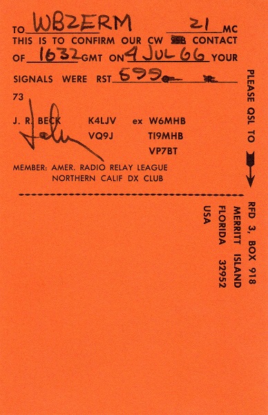 W4AI - John R. Beck W4AI - John R. Beck