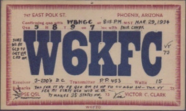 W4KFC - Victor C. 'Vic' Clark W4KFC - Victor C. 'Vic' Clark