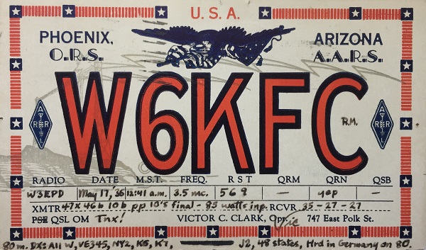 W4KFC - Victor C. 'Vic' Clark W4KFC - Victor C. 'Vic' Clark
