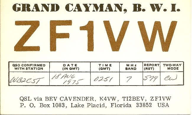 W4ZD - Beverly B. 'Bev' Cavender