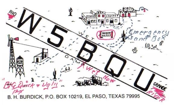W5BQU - Burl H. 'Tex' Burdick 