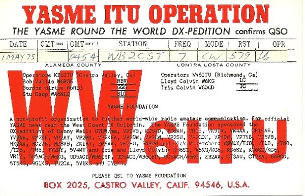 W6KG - Lloyd D. Colvin W6KG - Lloyd D. Colvin