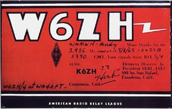 W6ZH - Herbert C. 'Herb' Hoover W6ZH - Herbert C. 'Herb' Hoover