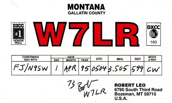 W7LR - Robert E. 'Bob' Leo
