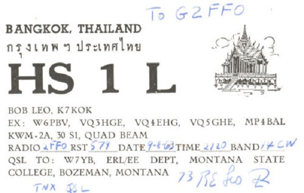 W7LR - Robert E. 'Bob' Leo W7LR - Robert E. 'Bob' Leo