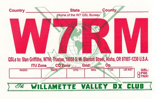 W7RM - Rush S. Drake W7RM - Rush S. Drake
