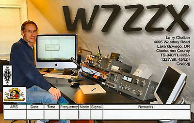 W7ZZX - John L. 'Larry' Chalfan W7ZZX - John L. 'Larry' Chalfan
