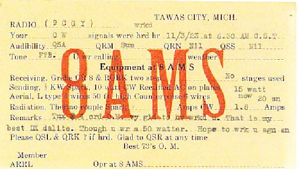W8AMS - Albert H. Bush W8AMS - Albert H. Bush