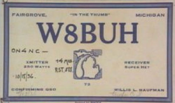 W8BUH - Willis L. 'Bill' Haufman W8BUH - Willis L. 'Bill' Haufman