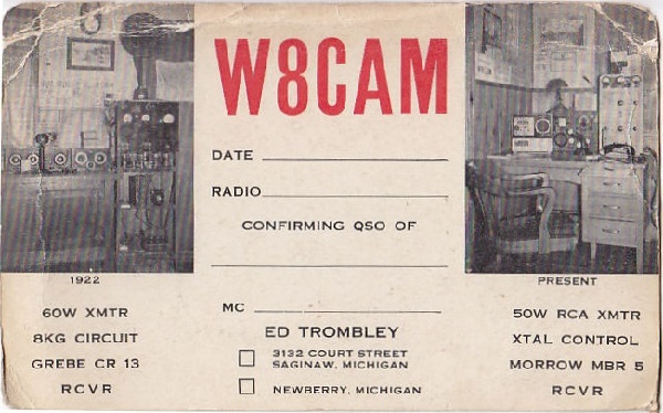 W8CAM - Edwin J. 'Ed' Trombley