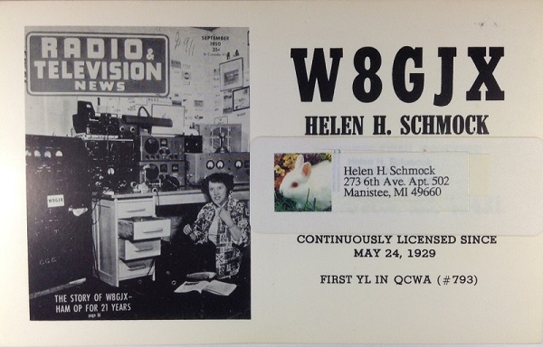 W8GJX - Helen H. Schmock W8GJX - Helen H. Schmock