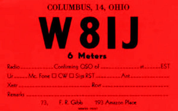 W8IJ - Francis R. Gibb