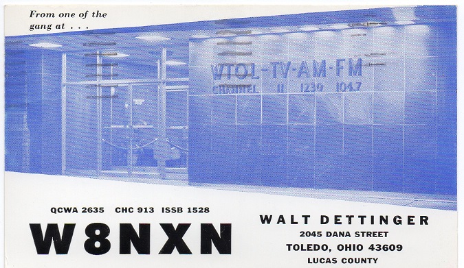 W8NXN - Walter H. Dettinger W8NXN - Walter H. Dettinger