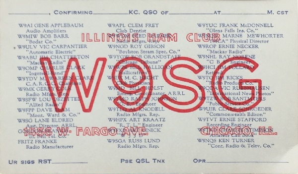 W9SG - George L. 'Lane' Eldred