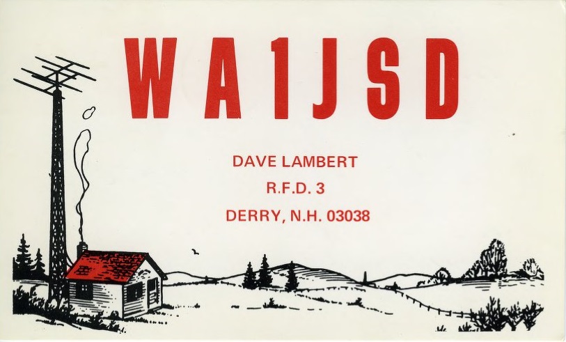 WA1JSD - David A. Lambert