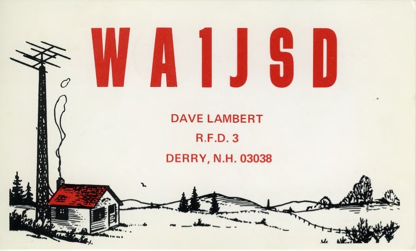 WA1JSD - David A. Lambert WA1JSD - David A. Lambert