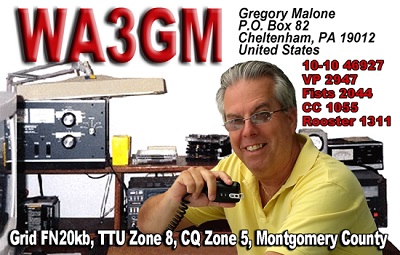 WA3GM - Gregory J. 'Greg' Malone WA3GM - Gregory J. 'Greg' Malone