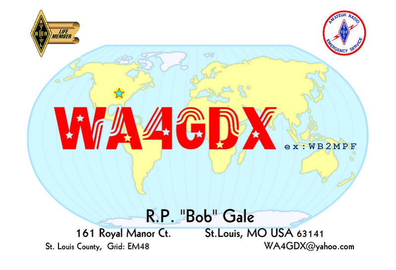 WA4GDX - Robert P. 'Bob' Gale WA4GDX - Robert P. 'Bob' Gale