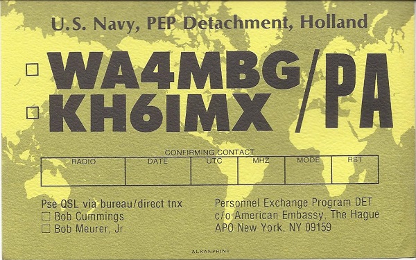 WA4MBG - Robert D. 'Bob' Cummings WA4MBG - Robert D. 'Bob' Cummings