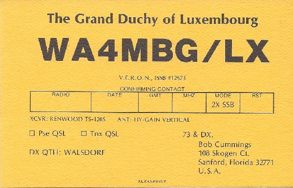 WA4MBG - Robert D. 'Bob' Cummings