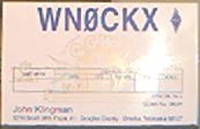 WNØCKX - John A. Klingman WNØCKX - John A. Klingman