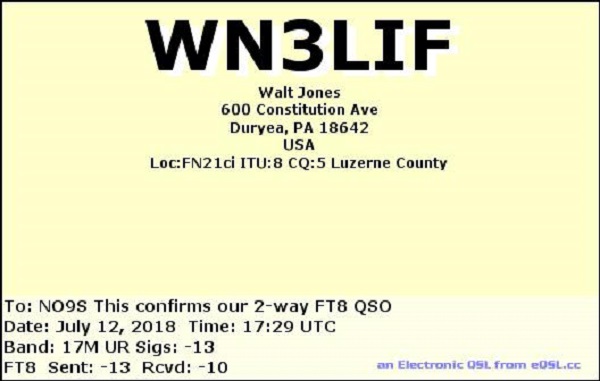 WN3LIF - Walter T. 'Walt' Jones WN3LIF - Walter T. 'Walt' Jones