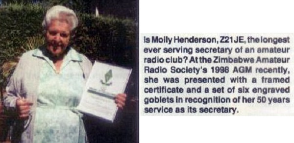 Z21JE - Mary E. 'Molly' Henderson Z21JE - Mary E. 'Molly' Henderson